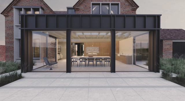 11 Grange Court Road Harpenden Rear Elevation close up 